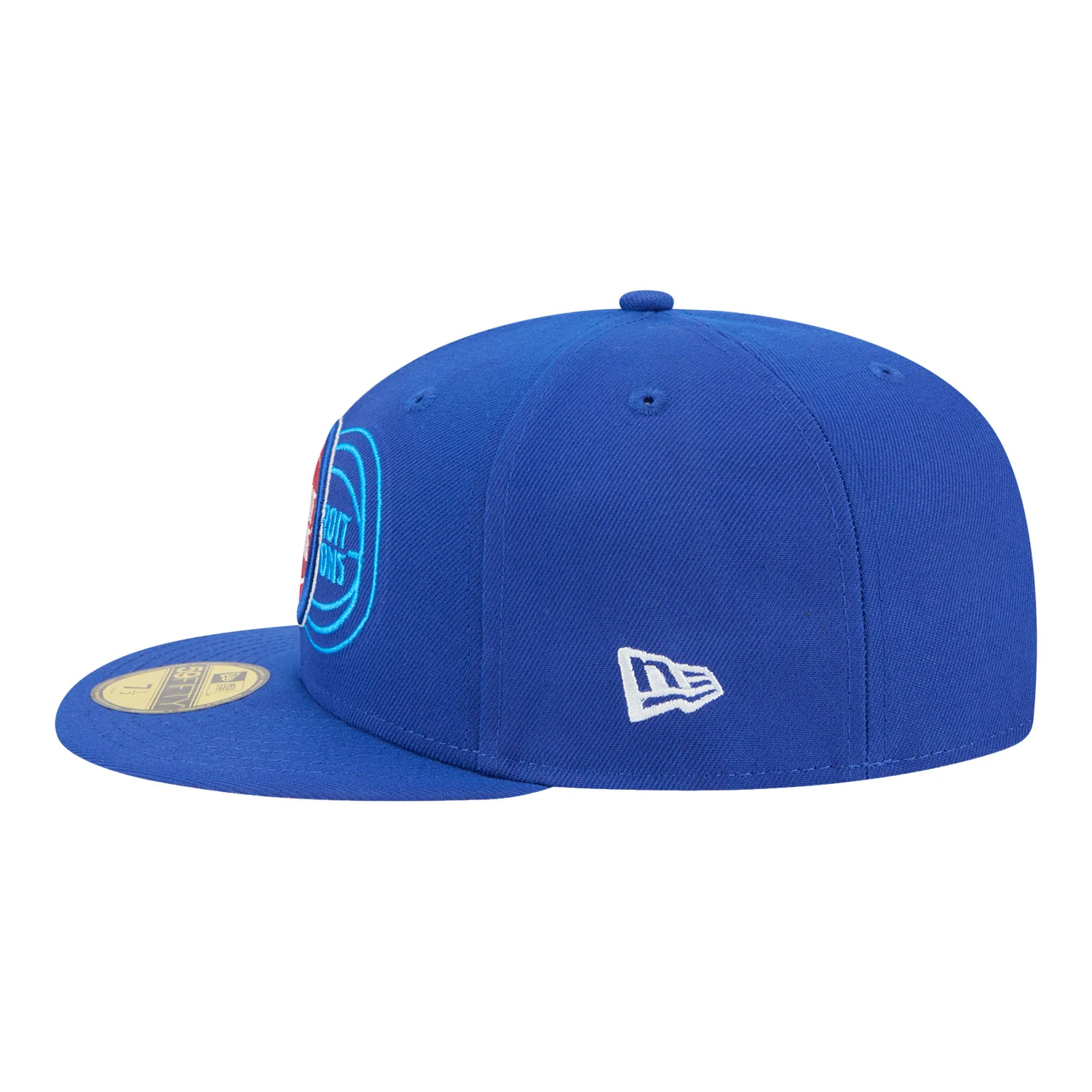 Detroit Pistons New Era 5950 Tri-Logo Fitted Hat - Image 5