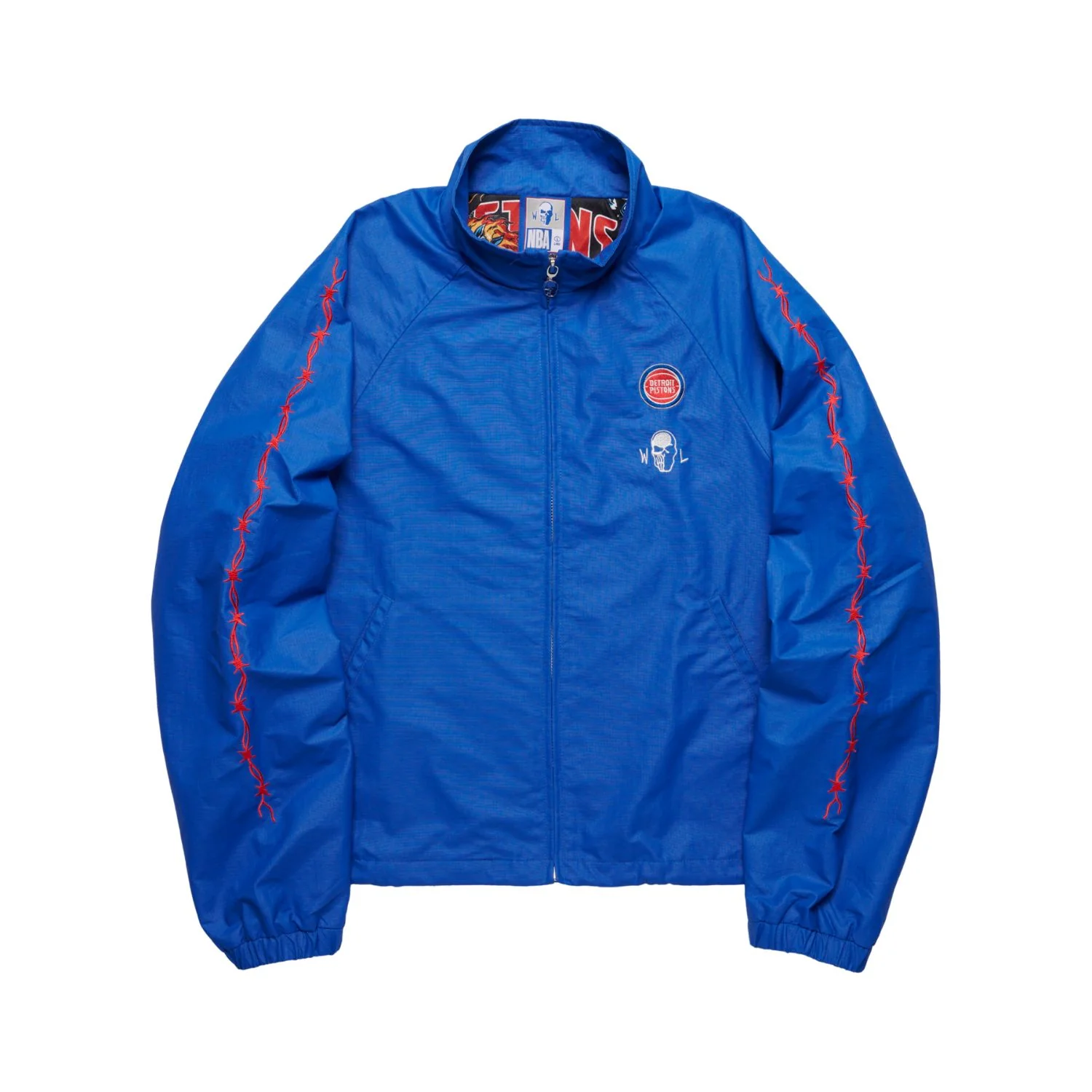 Warren Lotas x Detroit Pistons Barbed Wire Full Zip Jacket