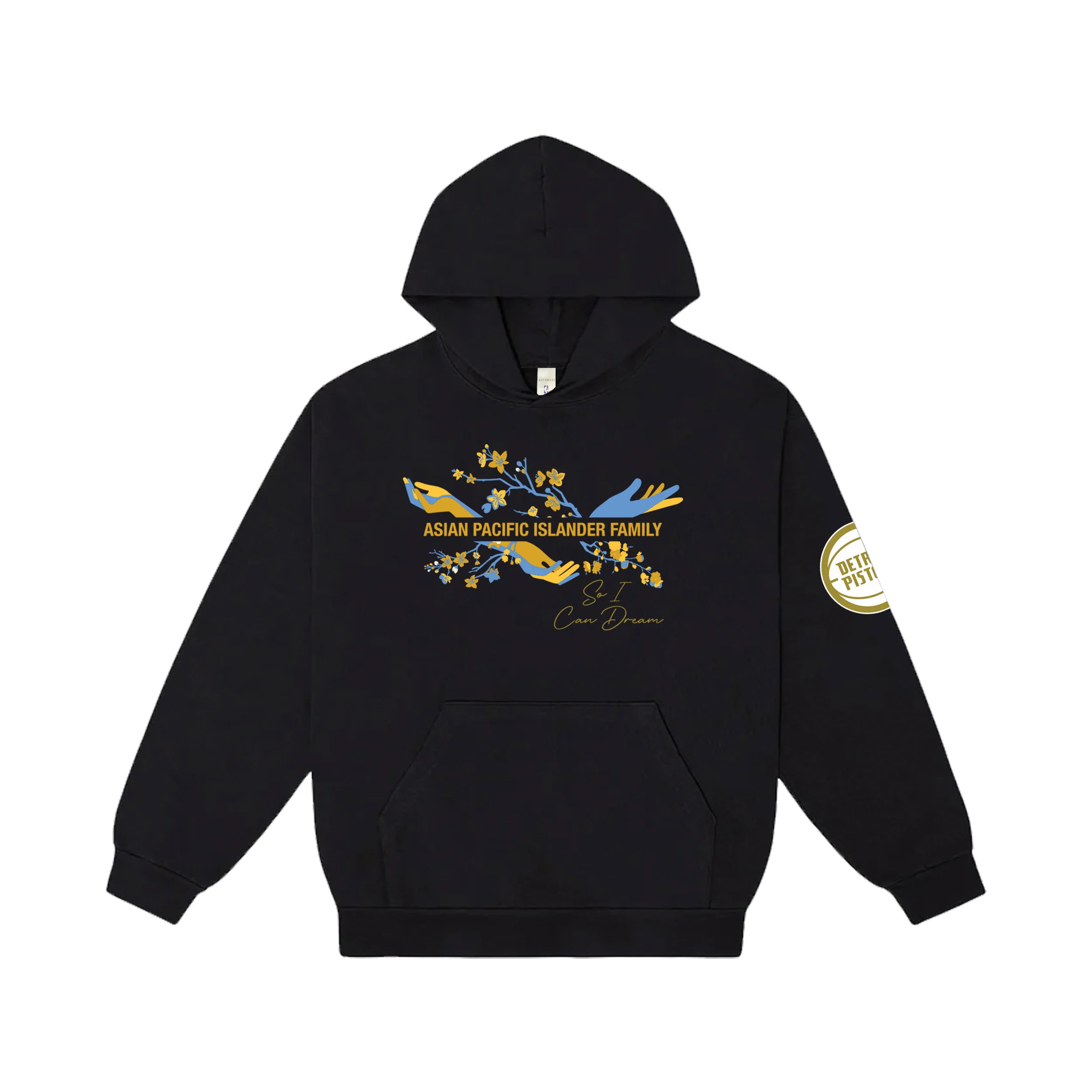 Pistons X Authmade AAPI Dreamers Pullover Hooded Sweatshirt - Image 2