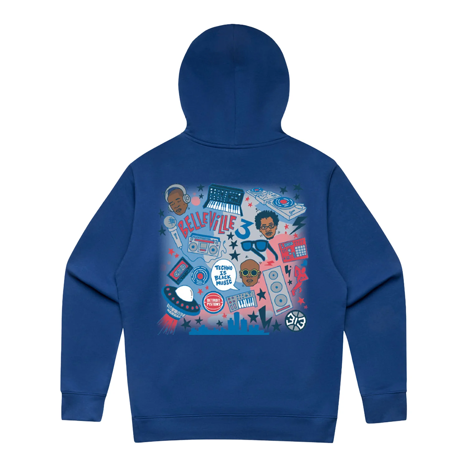Detroit Pistons The Belleville Three Hoodie
