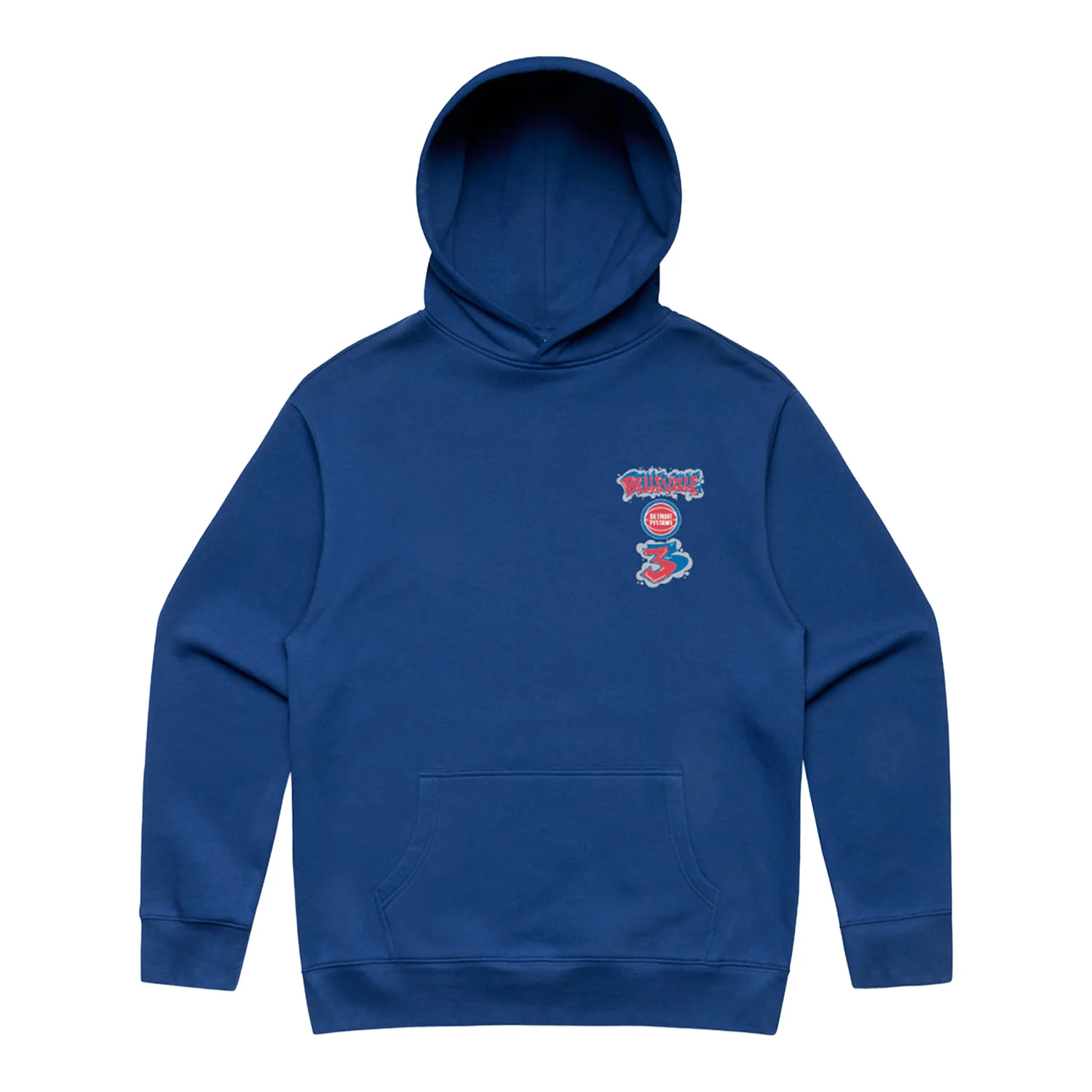 Detroit Pistons The Belleville Three Hoodie - Image 2
