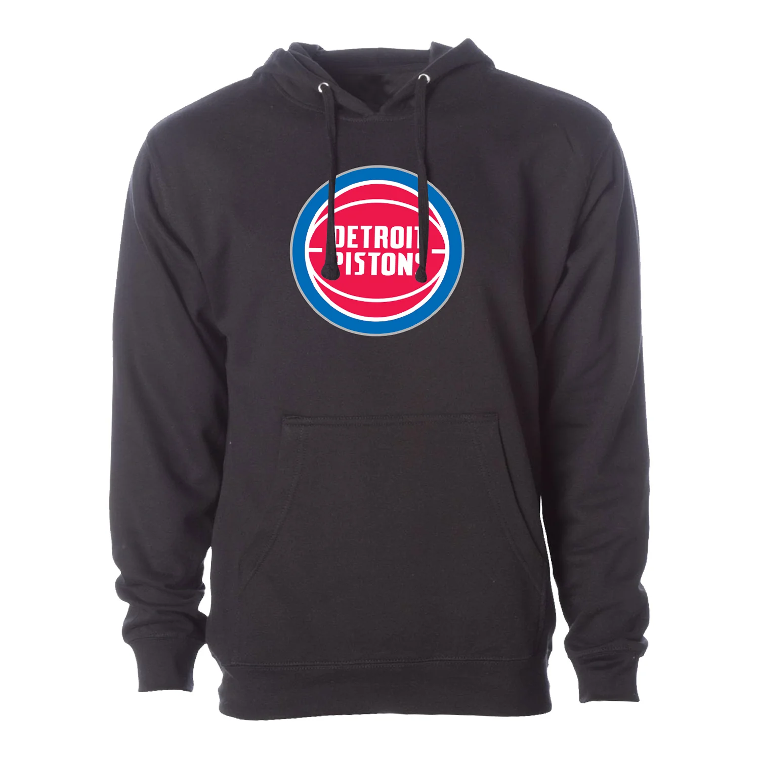 Detroit Pistons Primary Logo Black Hoodie