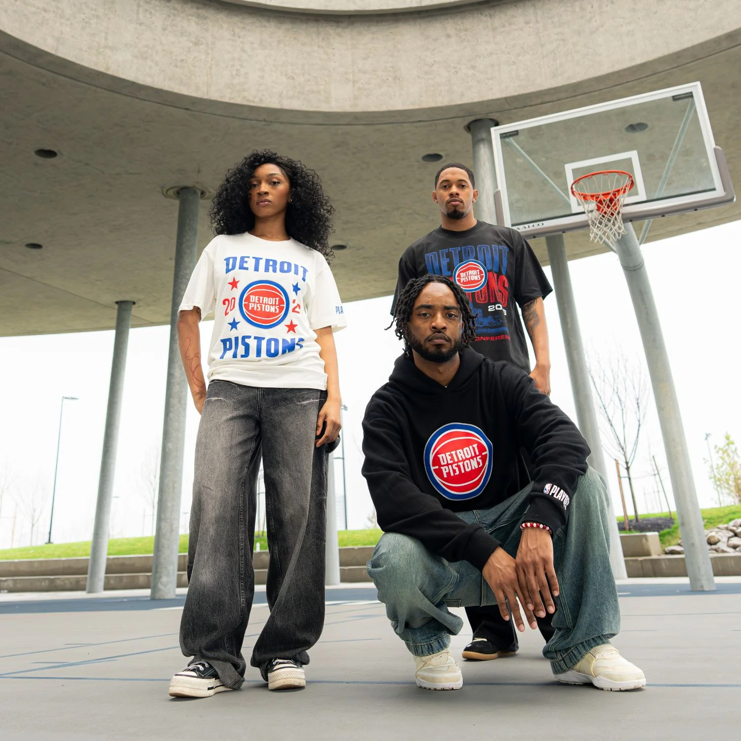 Unisex Detroit Pistons Playoffs '26 Stars T-Shirt - Image 4