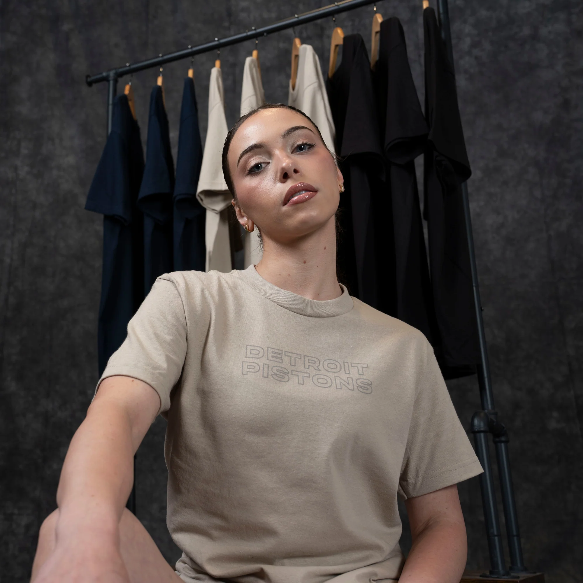 Detroit Pistons Fundamentals Bone T-Shirt - Image 3