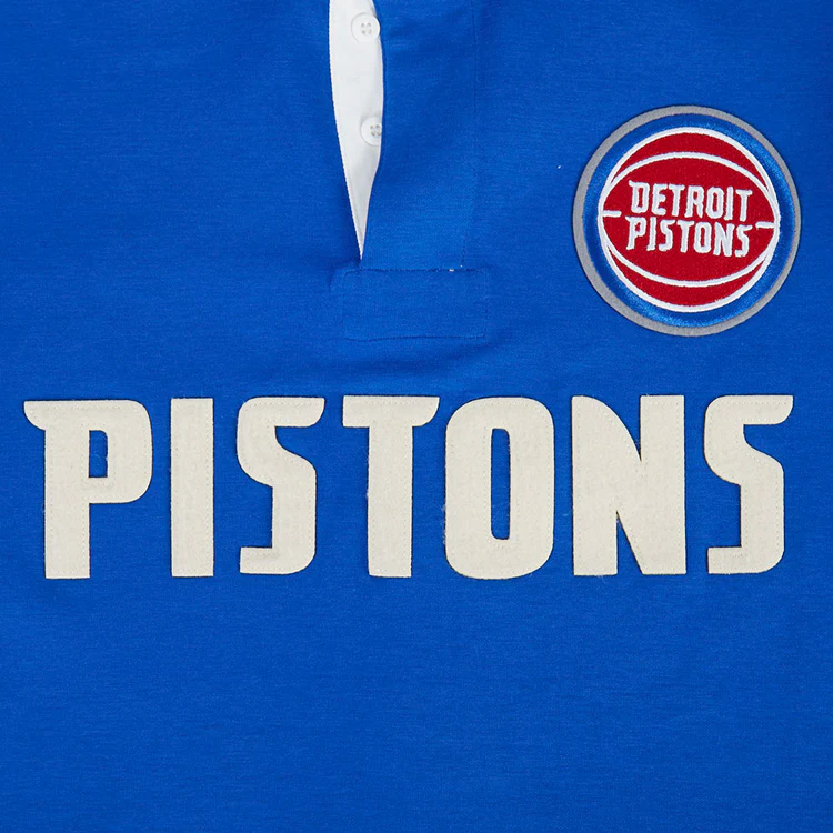 Detroit Pistons Pro Standard Modern Originals Rugby T-Shirt - Image 4