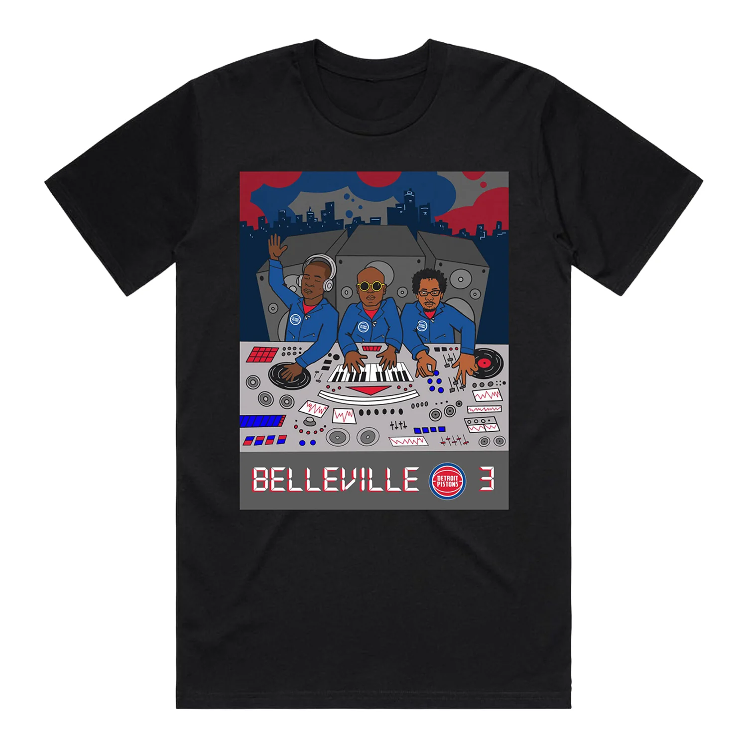 Detroit Pistons The Belleville Three T-Shirt
