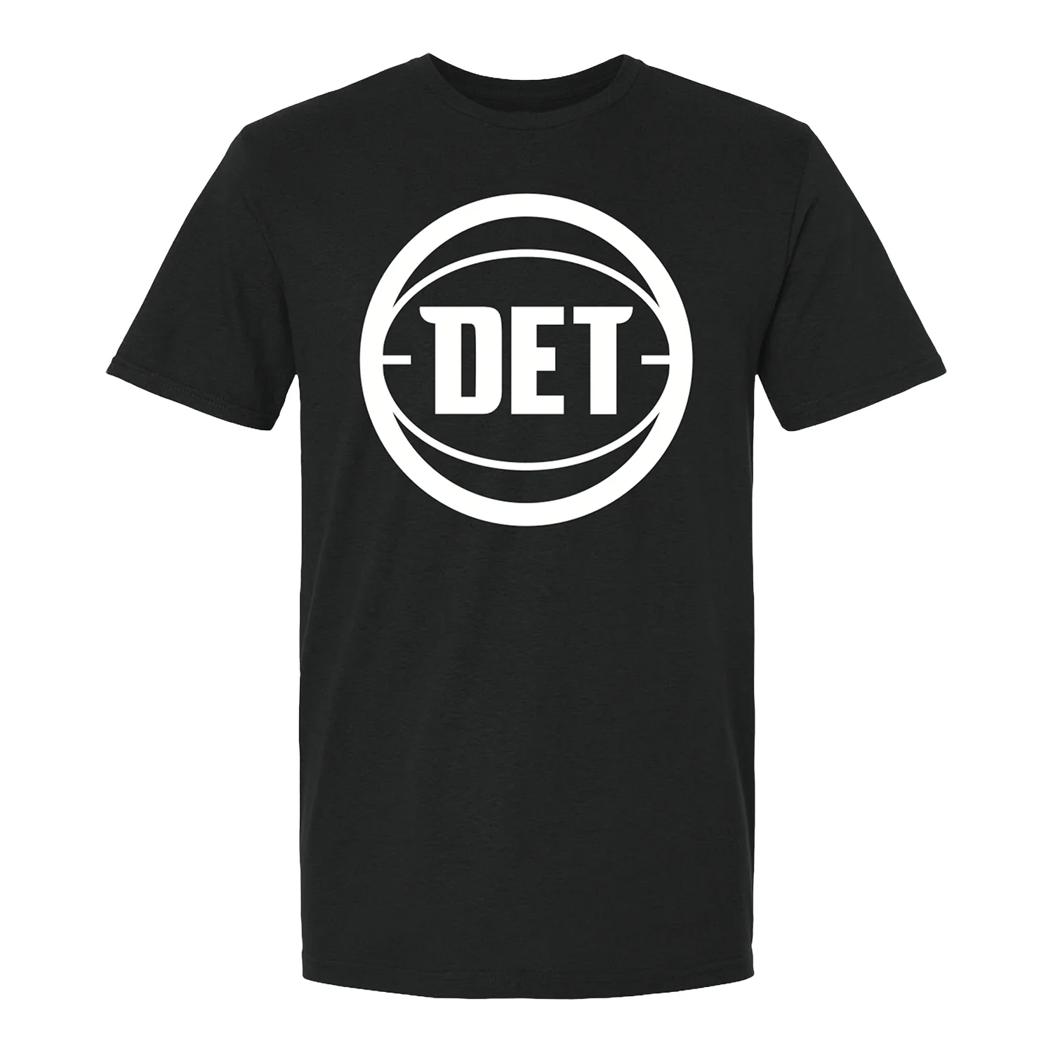 Detroit Pistons Black Secondary Logo T-Shirt