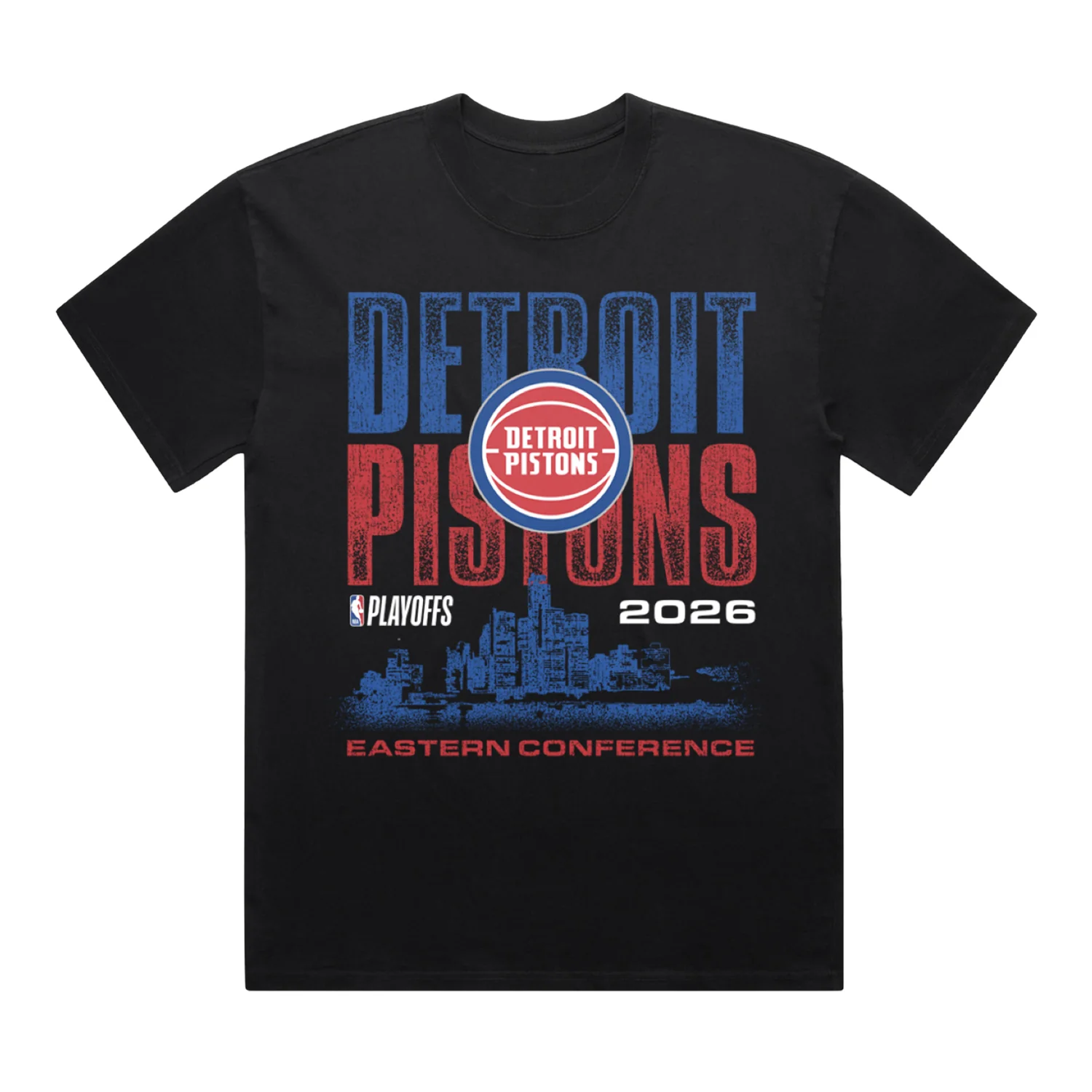 Detroit Pistons Playoffs '26 Skyline T-Shirt