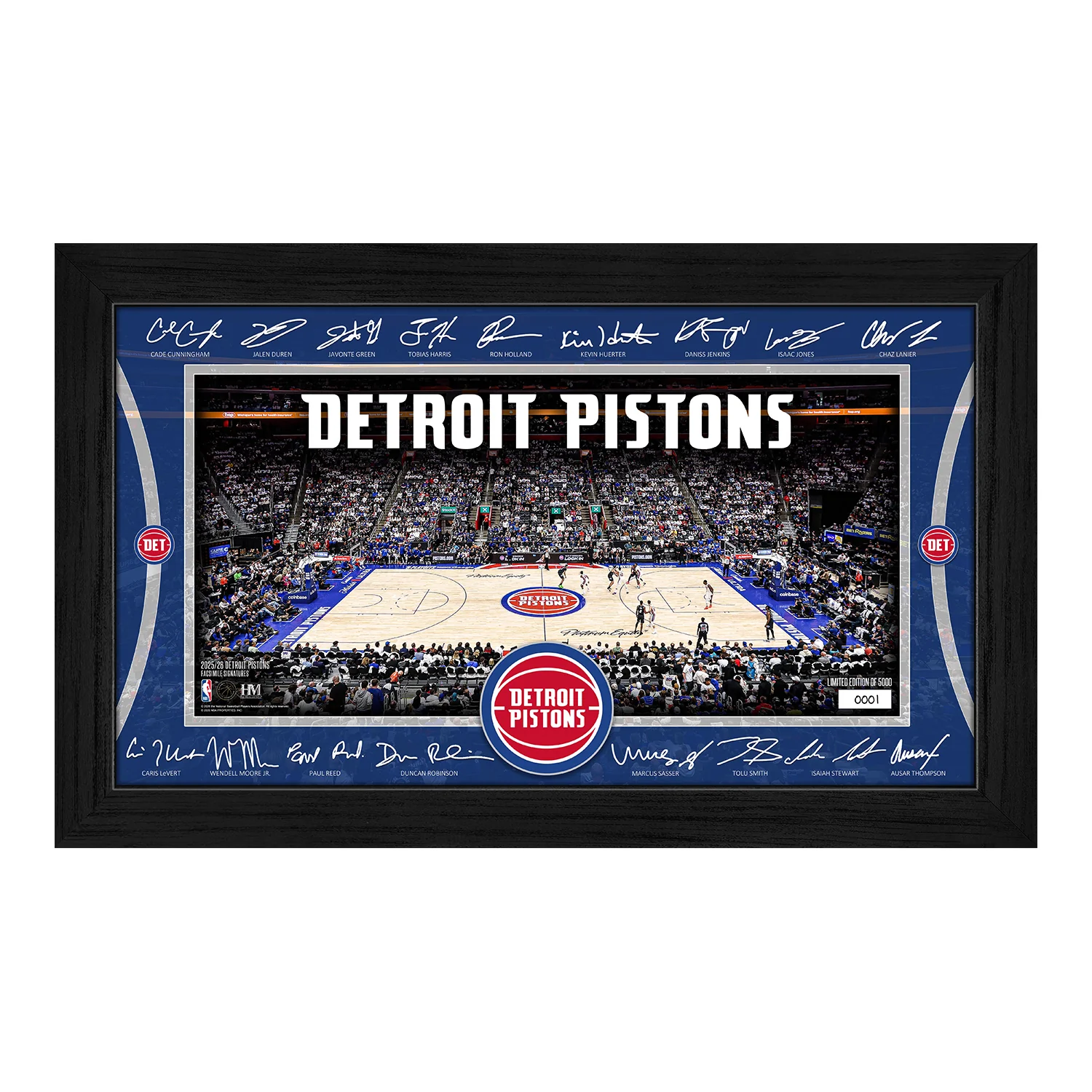 Detroit Pistons Highland Mint 2025-26 Signature Court