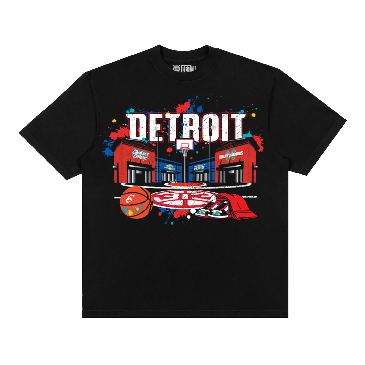 Youth Pistons City of Hoop Dreams Tee By 'Kameko'