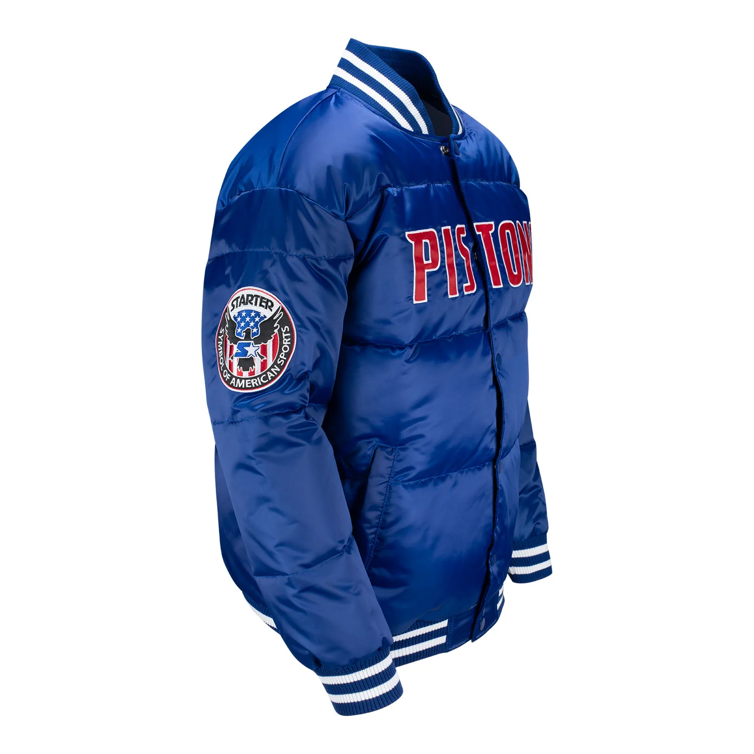 PISTONS X TY MOPKINS DETROIT PISTONS DOWN BUBBLE JACKET - Image 3