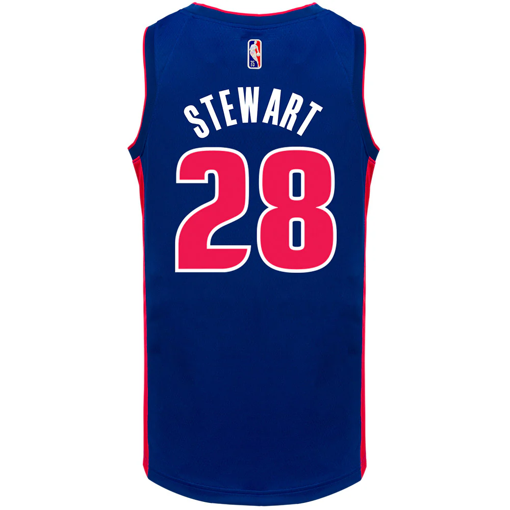 Youth Detroit Pistons Isaiah Stewart Nike Icon Swingman Jersey - 2025-26